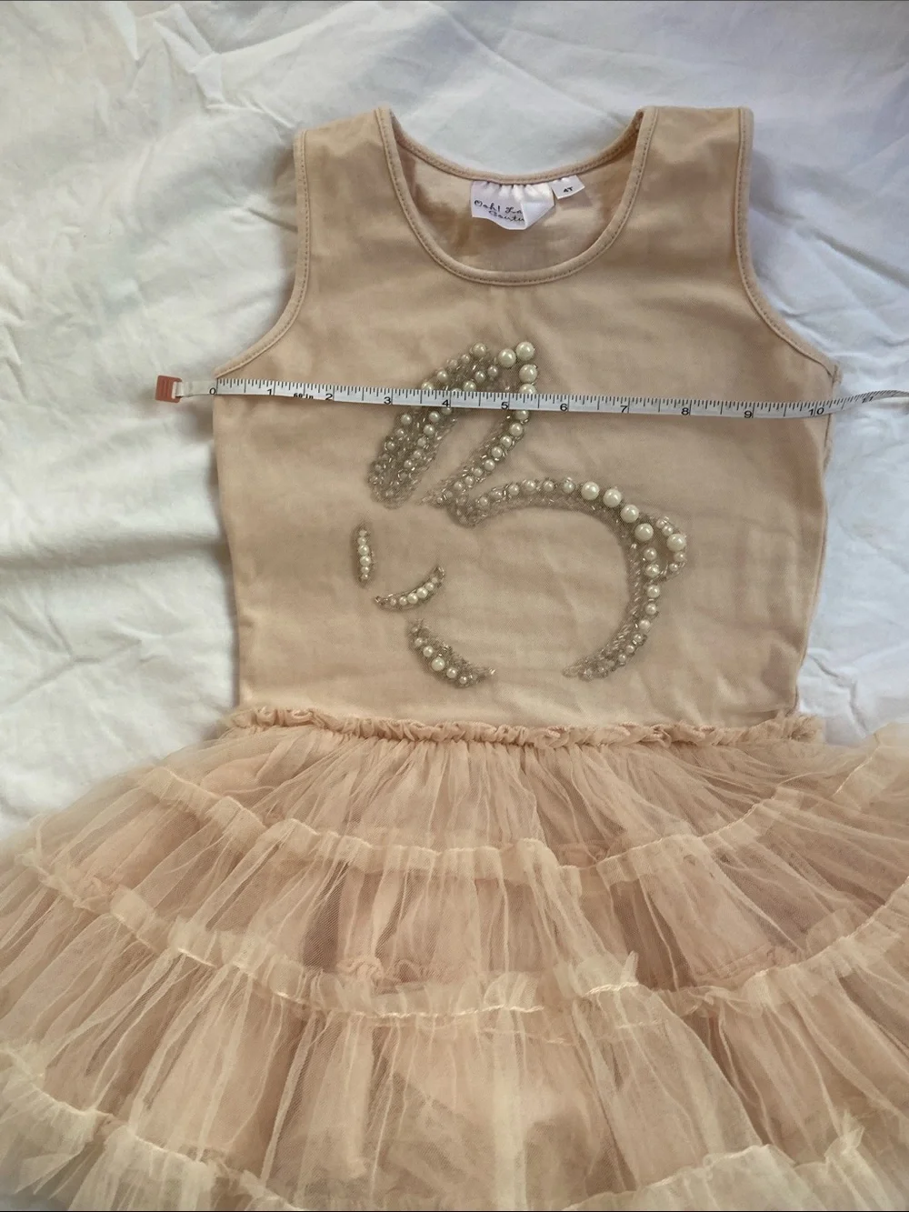 child of mine Blush Pearl Bunny Tulle Tutu Dress - Picture 5 of 5